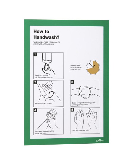 Dokumendiraam DURABLE DURAFRAME®, A4 (pakis 2 tk.), roheline