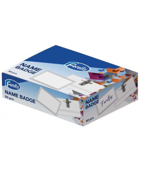 Nimekaardi hoidik klambriga FOROFIS, 57x90mm