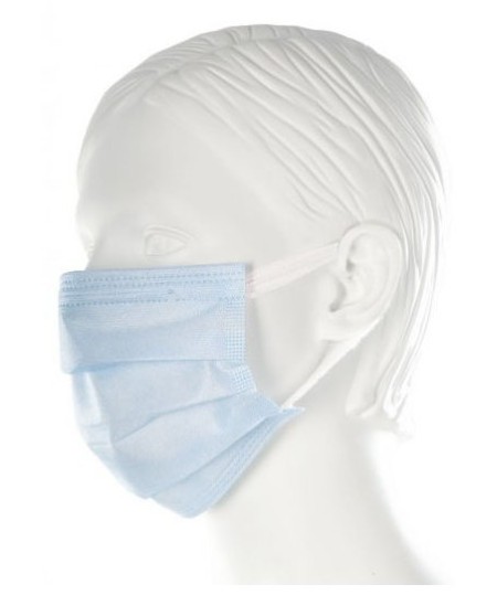 Ühekordsed II tüüpi meditsiinilised laste näomaskid, laia kummiga, 30 tk