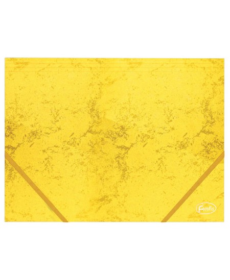 Kummiga kartongkaust FOROFIS, A4, kollane.