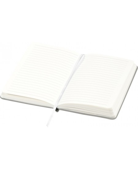 JOURNAL BOOKS märkmik kustutuskummiga, A5, jooneline, hõbedane