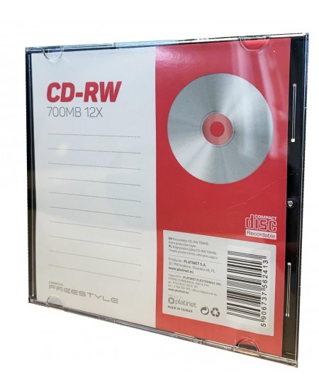 Andmekandja FREESTYLE CD-RW, 700MB, 12X, õhukeses karbis