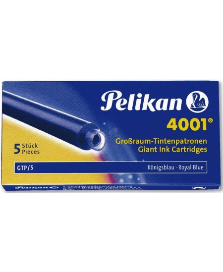 Tindikassetid PELIKAN, GTP/5, sinised, pikad, 5 tk