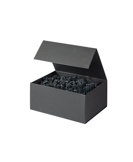 Kinkekarp, magnet, 100x100x100 mm, must, 1 tk