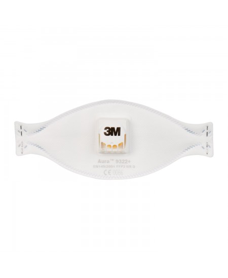 Näomask (respiraator) 3M AURA, FFP2, 9322+, klapiga, 1 tk