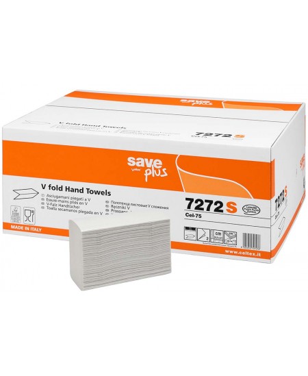Leht-paberkäterätid CELTEX Hand Towel V, 7272S, V-volt, 200 lehte, 1 pakk