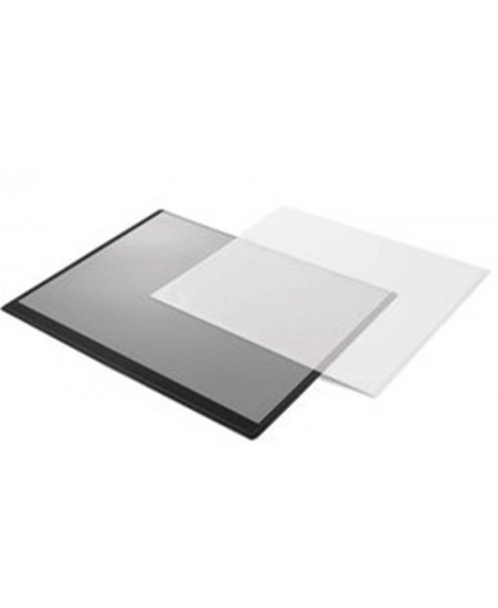 Kirjutusalus FORPUS läbipaistva klapiga, 500×630 mm, must