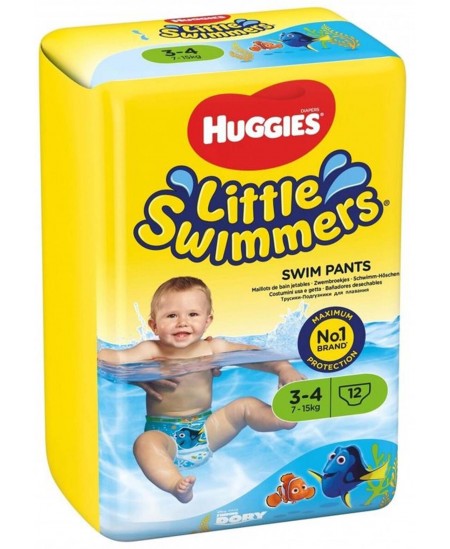 Ujumismähkmed HUGGIES Little Swimmers, S, 7-15 kg