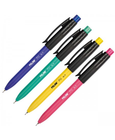 Automaatpliiats kustutuskummiga MILAN PL1, 0,7 mm