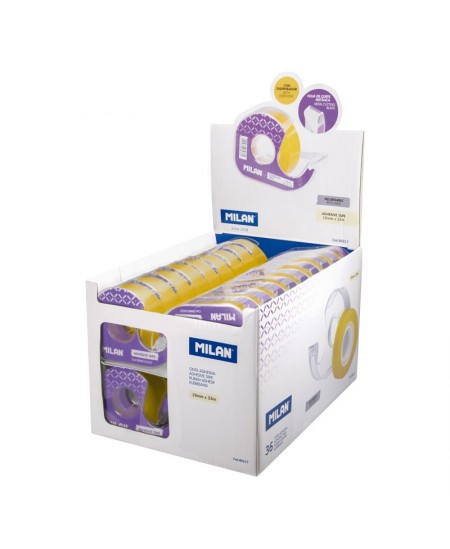 Kleeplint hoidjaga MILAN, 19 mm x 33 m