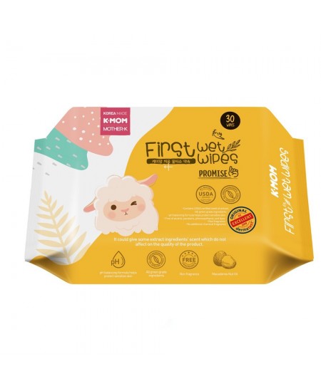 Reisil kasutatavad niisked salvrätikud K-MOM Lambake, 30 tk.