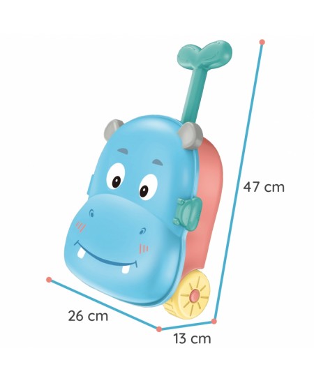 Vee ja liiva komplekt-kohver 3 in 1 WOOPIE Jõehobuke