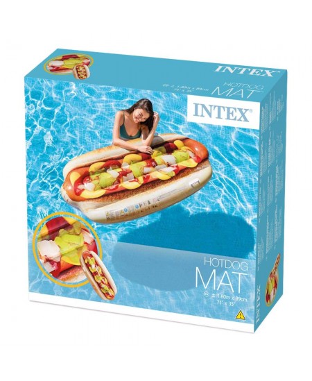 Täispuhutav ujuvparv INTEX Hot Dog, 180 × 89 cm