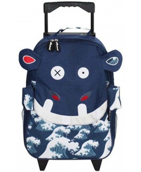 Ratastega kohver LES DEGLINGOS Jõehobuke Hippipos