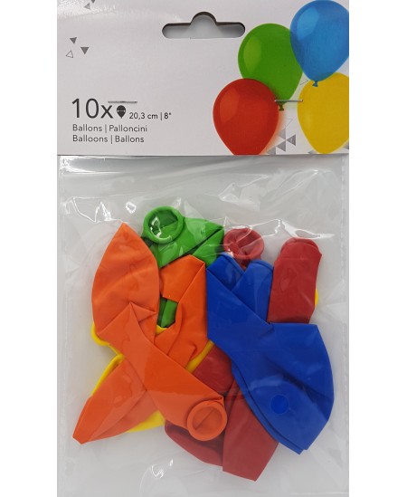 Erinevat värvi õhupallid RIETHMULLER, 10 tk