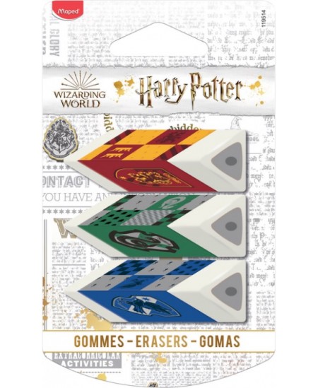 Kustutuskummid MAPED Harry Potter, 3 tk