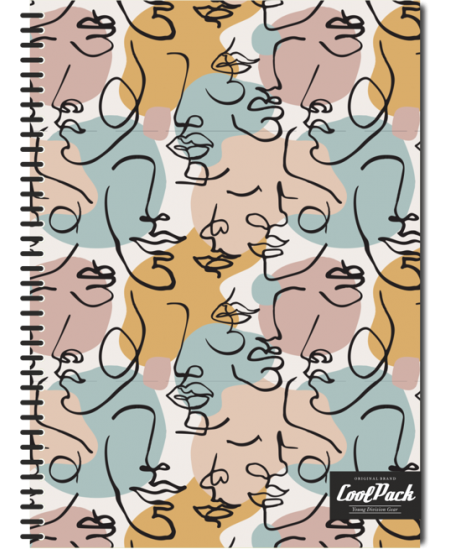 Spiraalköites märkmik COOLPACK Art Deco, A4, 100 lehte