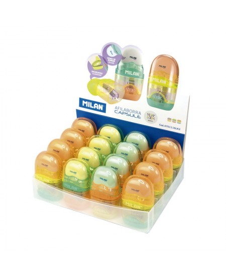 Pliiatsiteritaja MILAN New Look Series Capsule kustutuskummiga