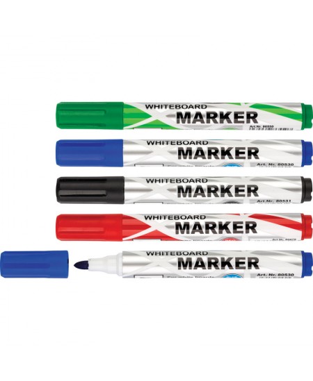 Tahvlimarkerite komplekt valgele tahvlile ja märkmikele CENTRUM, 4 värvi