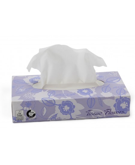 Kosmeetilised näosalvrätikud CELTEX Tissue Flowers, 100 tk