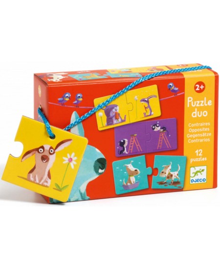 Topeltpusle kõige väiksematele DJECO Vastandid, 24 osa