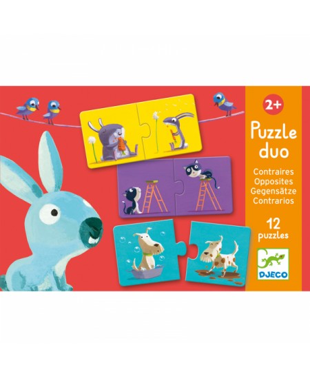 Topeltpusle kõige väiksematele DJECO Vastandid, 24 osa
