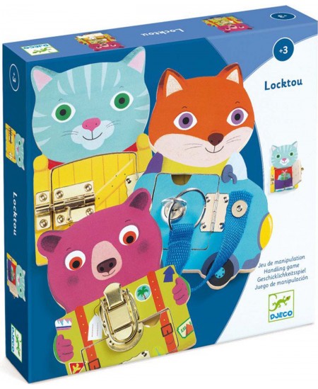 Õpetlik puidust mäng DJECO Locktou