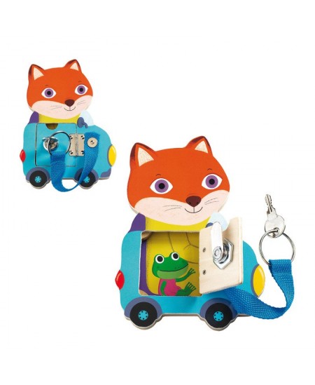 Õpetlik puidust mäng DJECO Locktou