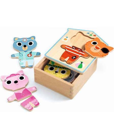 Puidust pusle DJECO Kiisud