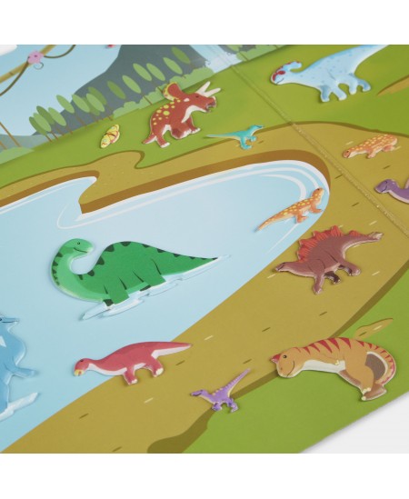 Korduvkasutatavate pehmete kleebiste komplekt MELISSA &amp; DOUG Dinosaurused