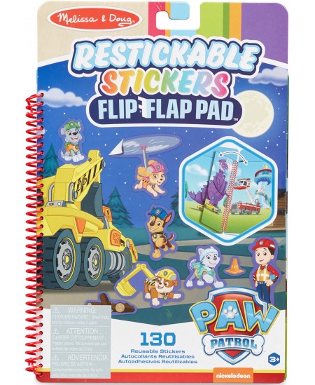 Korduvkasutatav kleebisteraamat MELISSA &amp; DOUG Paw Patrol „Päästjad“