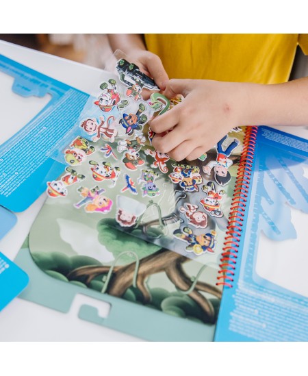 Korduvkasutatav pehme kleebisteraamat MELISSA & DOUG Paw Patrol „Džungel“