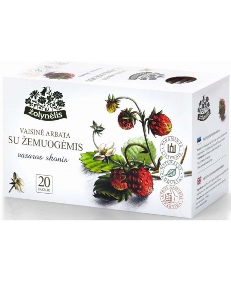 Puuviljatee metsmaasikaga VASAROS SKONIS, 20 tk