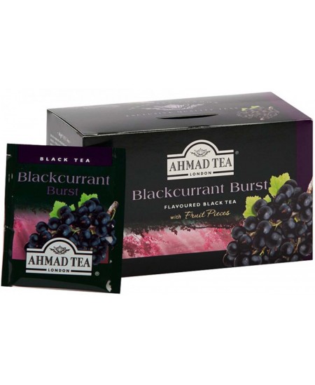 Must tee AHMAD, mustsõstramaitseline, 20 tk