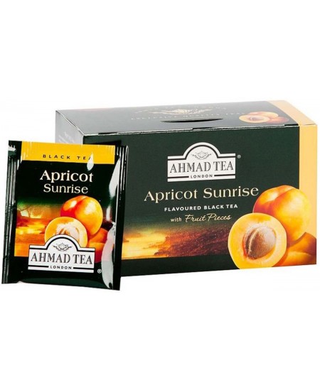 Must tee AHMAD, virsikumaitseline, 20 tk