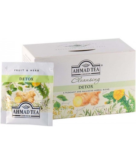 Taimetee ingveriga AHMAD Detox, 20 tk