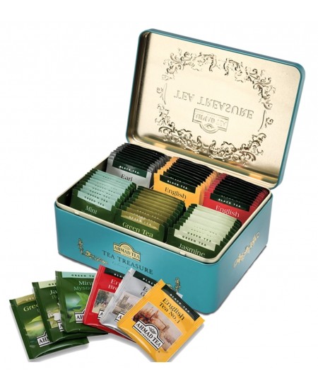 Musta ja rohelise tee komplekt AHMAD CHEST FOUR, 60 tk