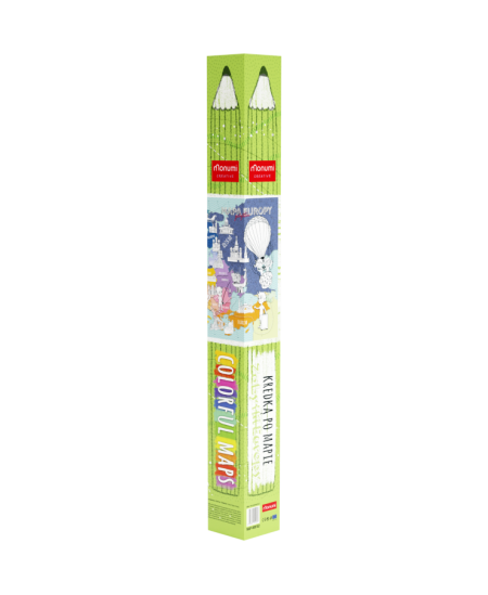 Värvitavate detailidega kaart MONUMI Euroopa mälestusmärgid, 84x59 cm