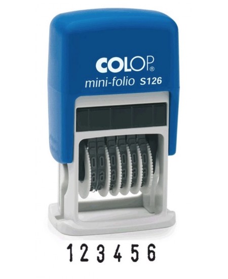 Nummeraatorpitsat COLOP S126, 6 numbrit