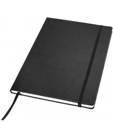 JOURNAL BOOKS märkmik kustutuskummiga, A4, jooneline, must