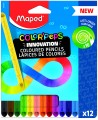 MAPED Infinity innovatiivsed pliiatsid ilma ümbriseta, 12 värvi