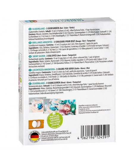 Munavärvid HEITMANN Hõbedane läige