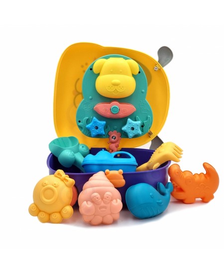 Vee- ja liivakomplekt-kohver 3 in 1 WOOPIE Kutsikas