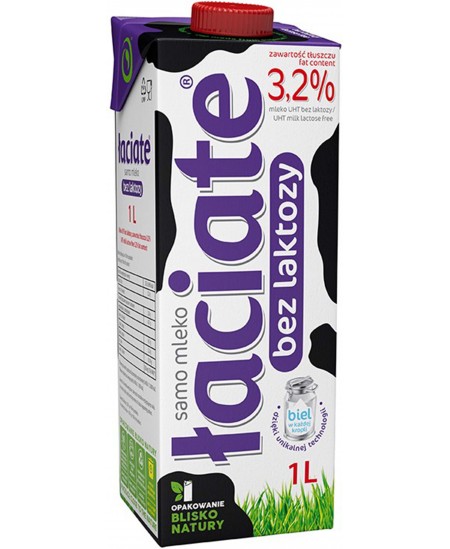 Piim LACIATE, laktoosivaba, 3,2%, 1 l