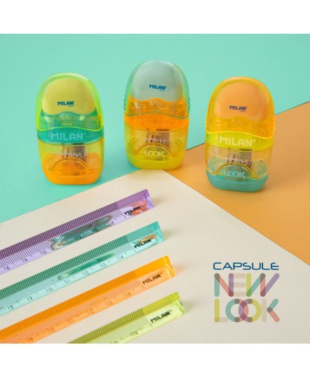 Pliiatsiteritaja MILAN New Look Series Capsule kustutuskummiga