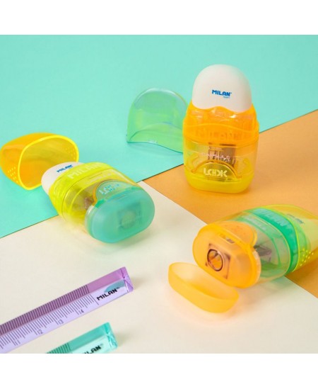 Pliiatsiteritaja MILAN New Look Series Capsule kustutuskummiga