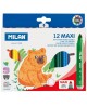 Viltpliiatsid MILAN MAXI, 12 värvi