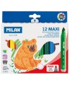 Viltpliiatsid MILAN MAXI, 12 värvi