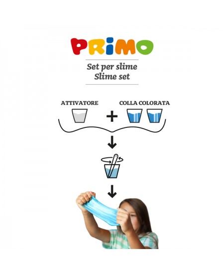 Lima valmistamise komplekt PRIMO, Fluo slime set