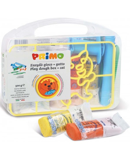 Plastiliin PRIMO Cat set, tarvikutega, 5 värvi